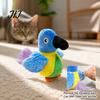 Indoor Cat Hunting Training Toy Chirping Bird Toy, Interactive Plush Parrot Soft Stuffed Toys Pounce for Cats And Kittens, Stimulating Instinct