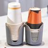 Durable Mouthwash Cup Holder U-Shape Paper Cup Dispenser Bathroom Cup Dispenser  Makeup Table