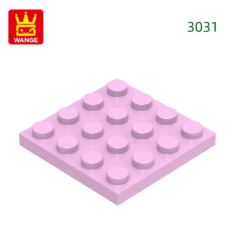 Нетоксичные 44 шт./лот 3031 4x4 Строительные блоки Аксессуары Moc Совместимые с Кирпичами DIY Образовательные Игрушки Для Детей Подарочная Коробка