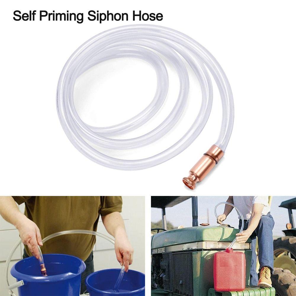 Safety Pipe Self Priming Tube Siphon Hose Gas Siphon Pump Gasoline Fuel Water Manual Suction Pipe