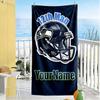 Seattle Seahawks Personalized Text Beach Towel Super Soft Microfiber Quickdry Fabric