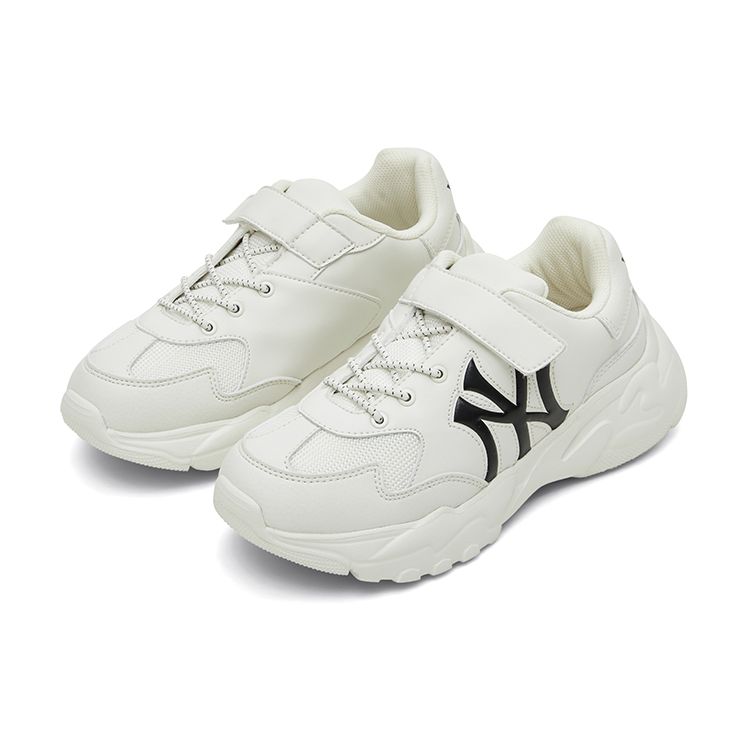 MLB Big Ball Chunky 24SS Нескользящие Прочные Низкие Повседневные Кроссовки Детские Кроссовки Белый 7ASHJB14N-50WHS