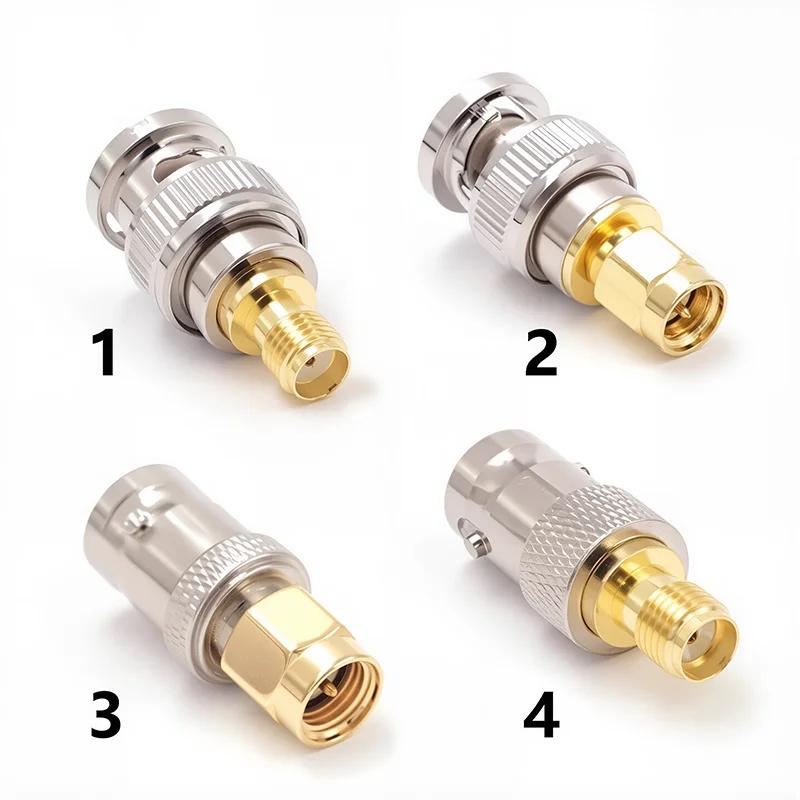 Copper Brass RF SMA to SMA N BNC UHF TNC, RP SMA to PL259 SO239 RF Coaxial Converter Straight Connector