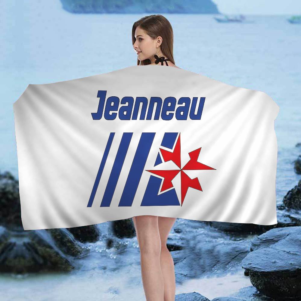 J-JEANNEAU-U Микрофибровое одеяло Быстросохнущие пляжные полотенца Большого размера с принтом Супервпитывающее полотенце-одеяло для бассейна