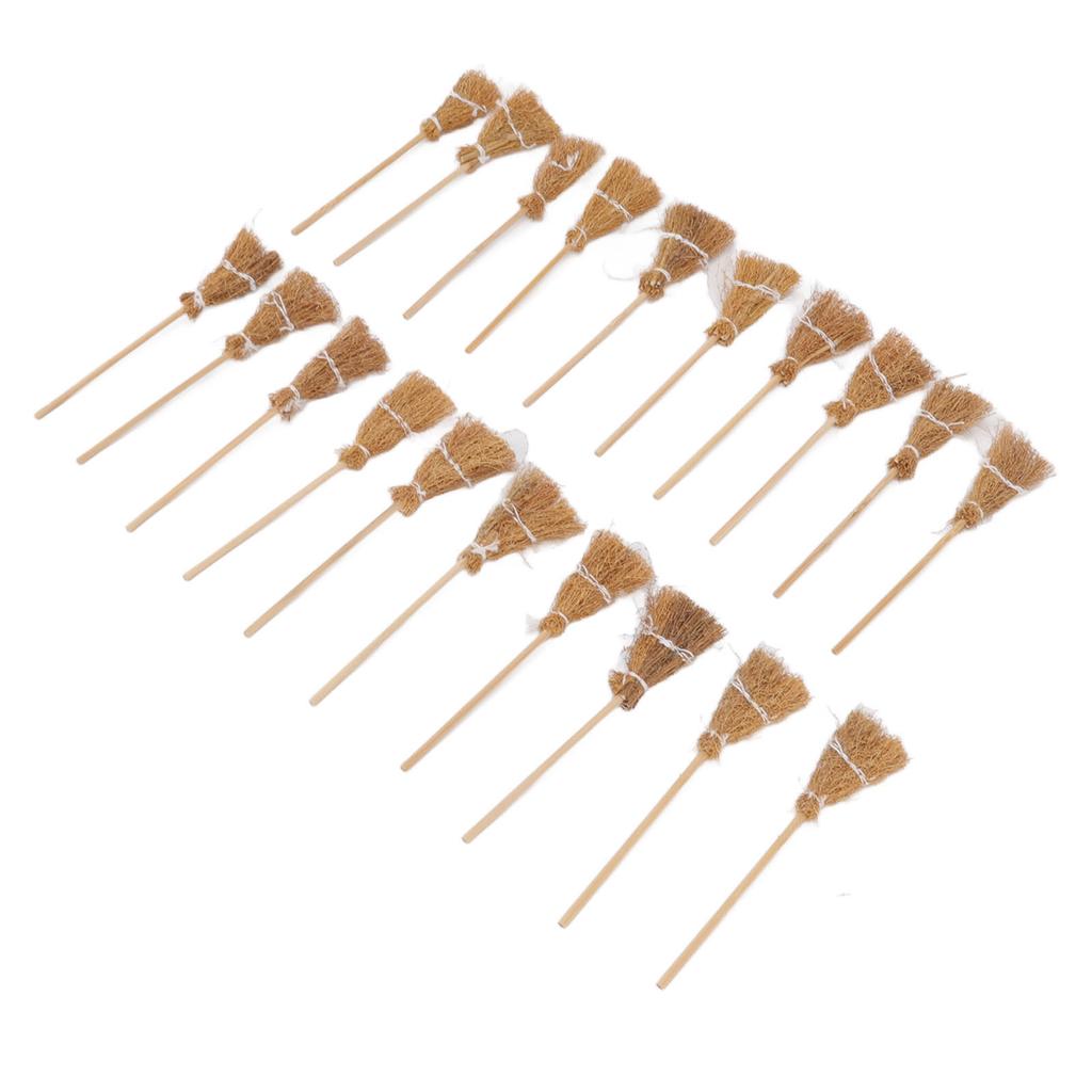 20 шт. Мини-метла ведьмы, белая веревка, украшение, сделай сам, мини-метла ведьмы для Хэллоуина