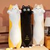Kawaii Soft Long Cat Pillow Stuffed Plush Toys Nap Pillow Home Comfort Cushion Boy Girl Birthday Gift Cute Plushies