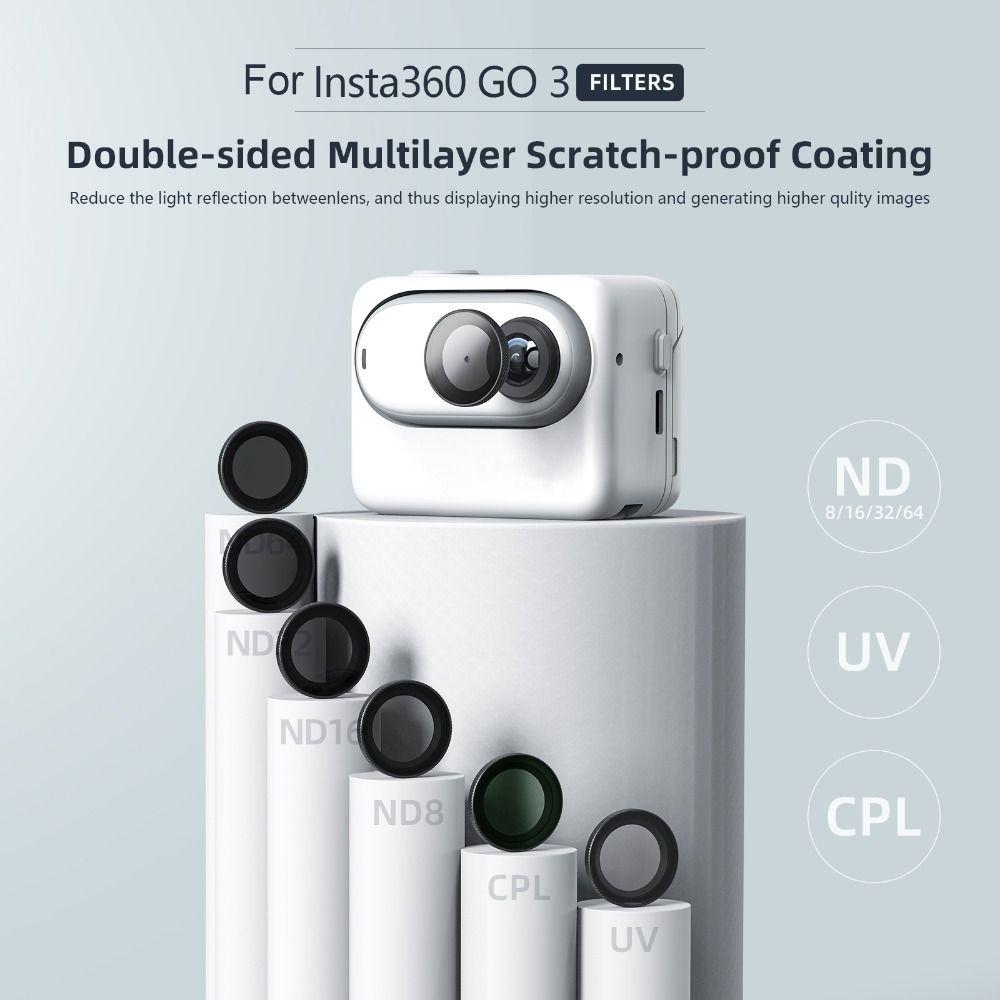 ND8 ND16 ND32 ND64 Lens Filters CPL Lens Cover New Protective Lens for Insta360 GO 2 GO 3