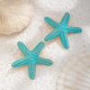Boho Colorful Metal Big Starfish Pendant Necklace Earrings For Women Summer Y2K Jewelry Gift