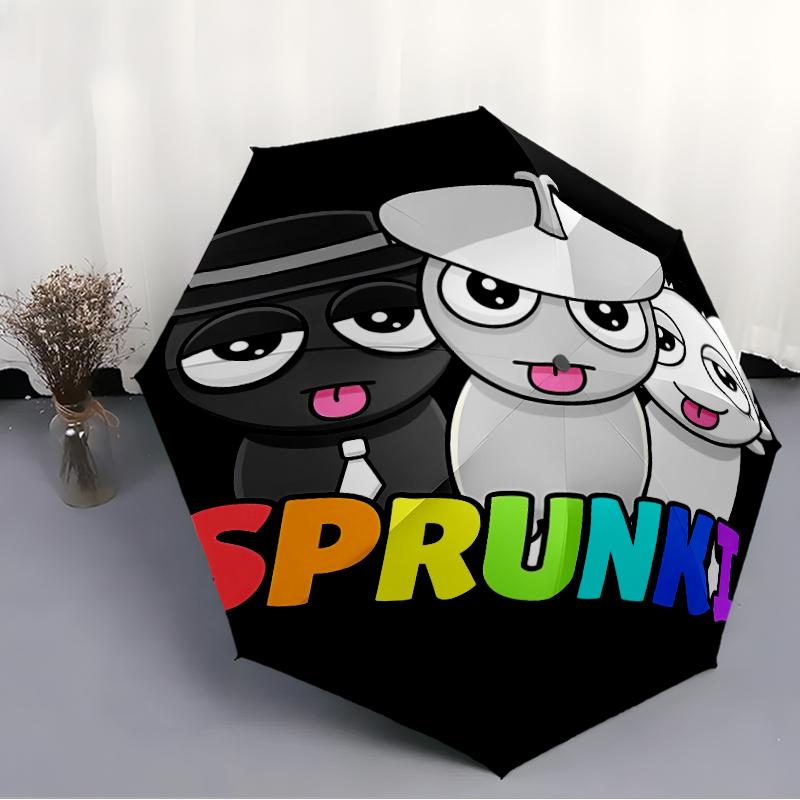 1pc SPRUNKI9 Umbrella, Sun Protection, And UV Shielding. It Has Eight Sturdy Ribs for Outdoor Use And Perfect Gift