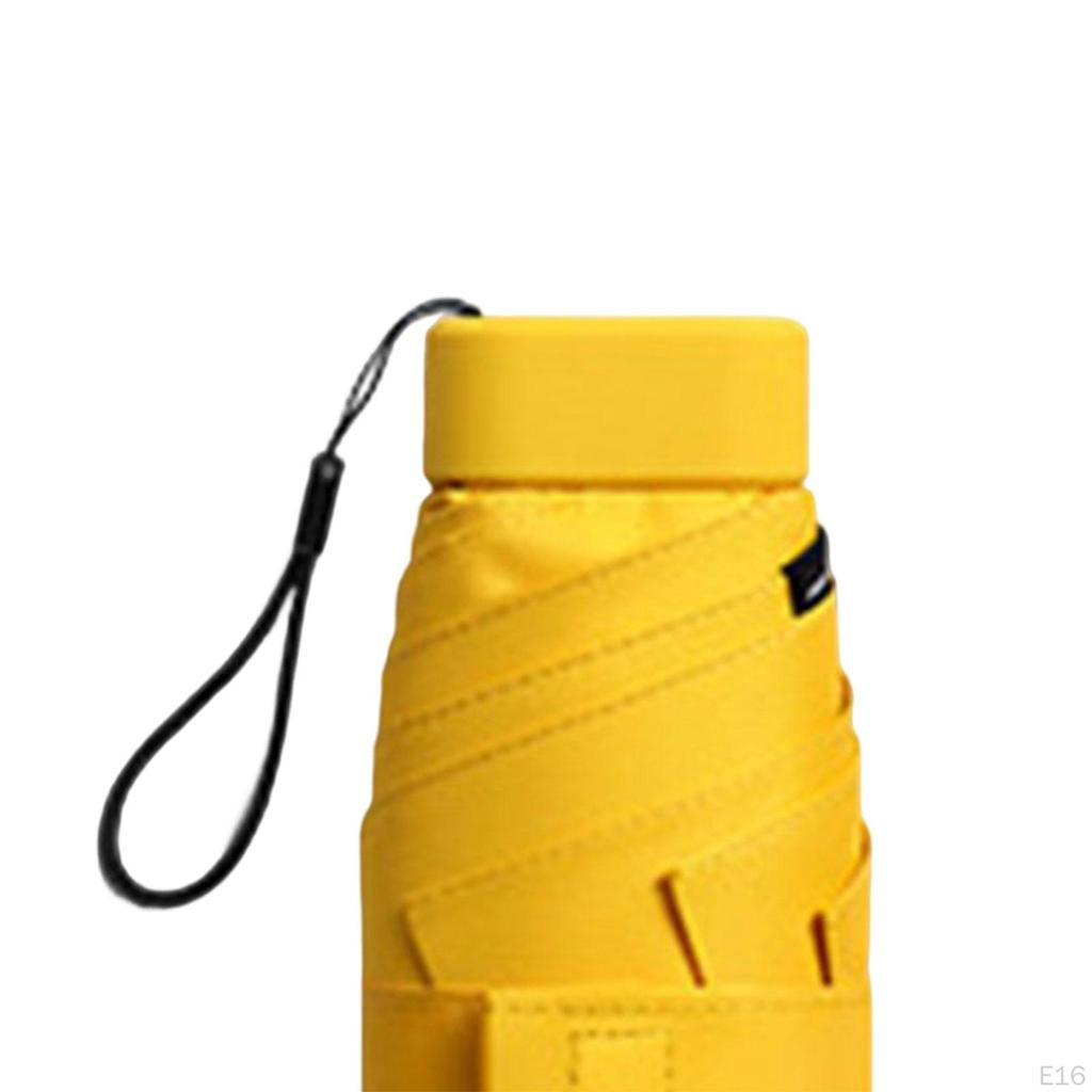 Зонт с футляром Компактный дизайн Идеально подходит для путешествий Легкий портативный зонтик от солнца на открытом воздухе и дождя