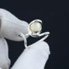Natural Mother Of Pearl Adjustable 925 Sterling Silver Ring - Fits US Sizes 6 To 10 - Handmade Boho Jewelry for Women & Men, Valentine Gifts