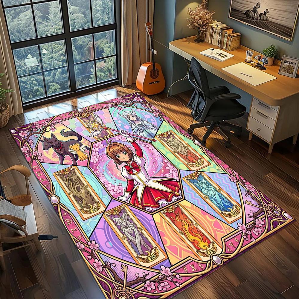 Cardcaptor Sakura Non Slip Decorative Floor Mat Large Area Washable Rug Carpet Gamer Bedroom Home.-TING