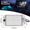 48 LED Panel Light with Crystal Shell, Super Bright Interior Dome Light with Switch for Car Van RV Boat, 2-Way Installation