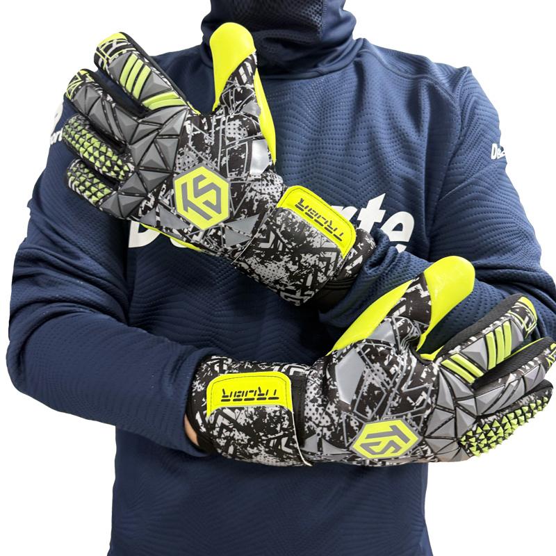 Professional Football Goalkeeper Gloves Kids Adults Thickened Latex Protection Non-Slip Soccer Goalie Goalkeeper Football Gloves