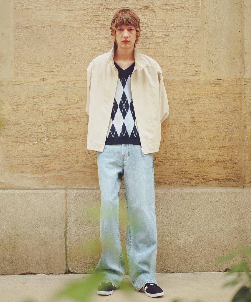 PLAC Argyle Knit Vest Navy