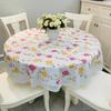 ПВХ скатерть с принтом, пасторальный стиль, круглая скатерть, водонепроницаемая скатерть, для гостиниц
