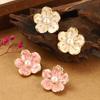 Серьги-гвоздики с жемчугом и цветами, премиум, летние, маленькие, свежие, новые, ретро, с характером, серьги для темперамента