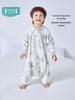 Детский осенне-зимний вязаный спальный мешок iBaby (не хлопковый) с разделенными штанинами и защитой от выталкивания ножек для мальчиков и девочек
