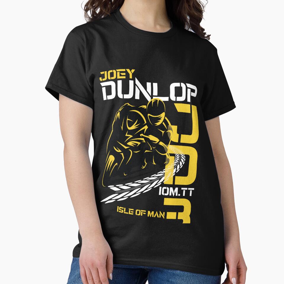Joey Dunlop 3 Superbike Motorcycle Racing IOMTT Champion Classic T-Shirt