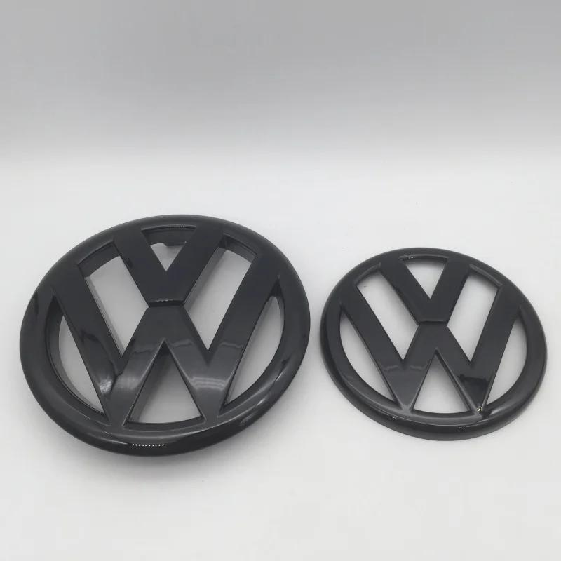 2Pcs For vw Golf6 MK6 135mm 110mm car front grille Lid Cover emblem sticker Rear Trunk Badge Decal styling Auto accessorie ze9