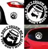 Funny Letters Car-Styling Off-road Vehicle Reflective Decals Sticker Decoration