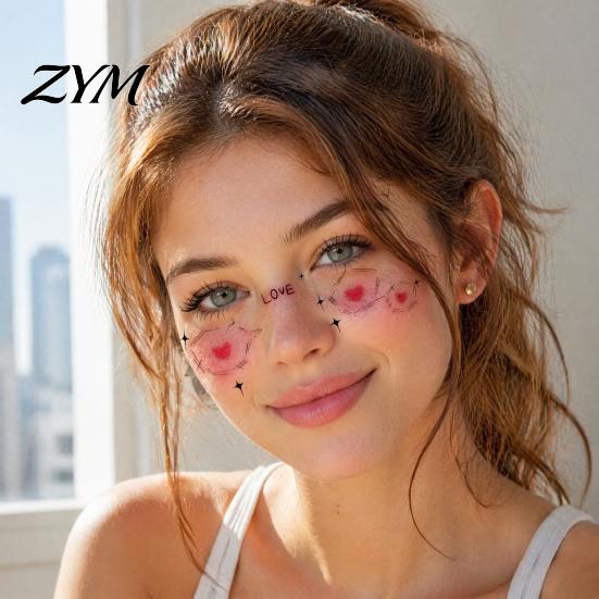 Scary Costume Accessories Halloween Face Temporary Tattoos, Realistic Waterproof Water Transfer Stickers, Skin-friendly Unique Decorations Breathable
