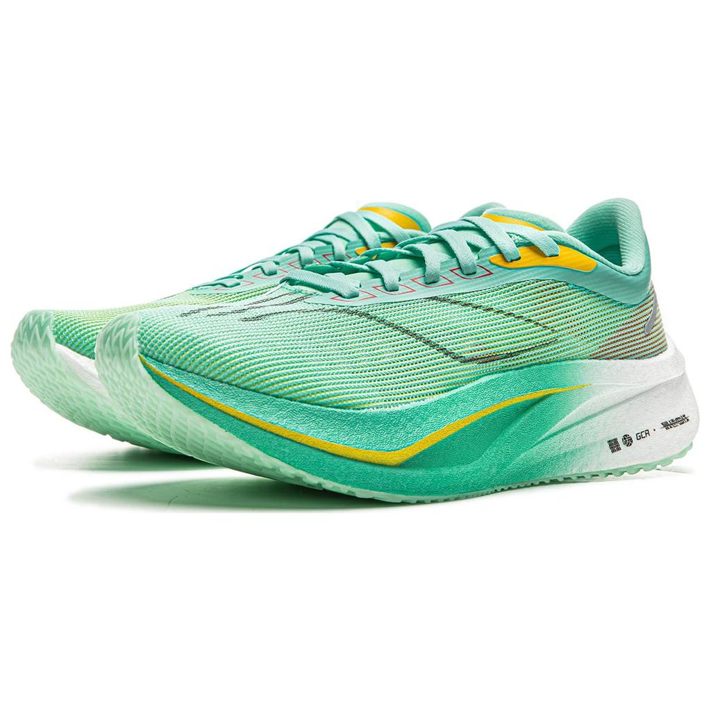 Мужские беговые кроссовки Li Ning Feidian 4 Challenger, низкие, флуоресцентный ледяной синий/лимонный ARMU005-14