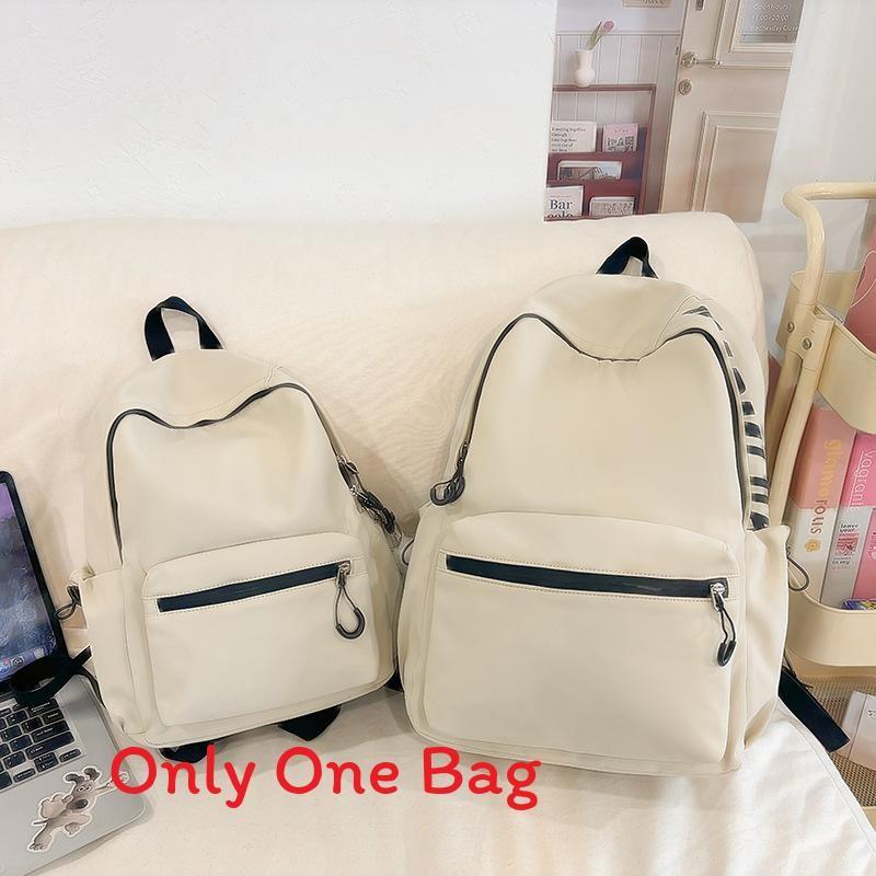 Girls Nylon Letter Backpack With Breathable Straps For School And Travel