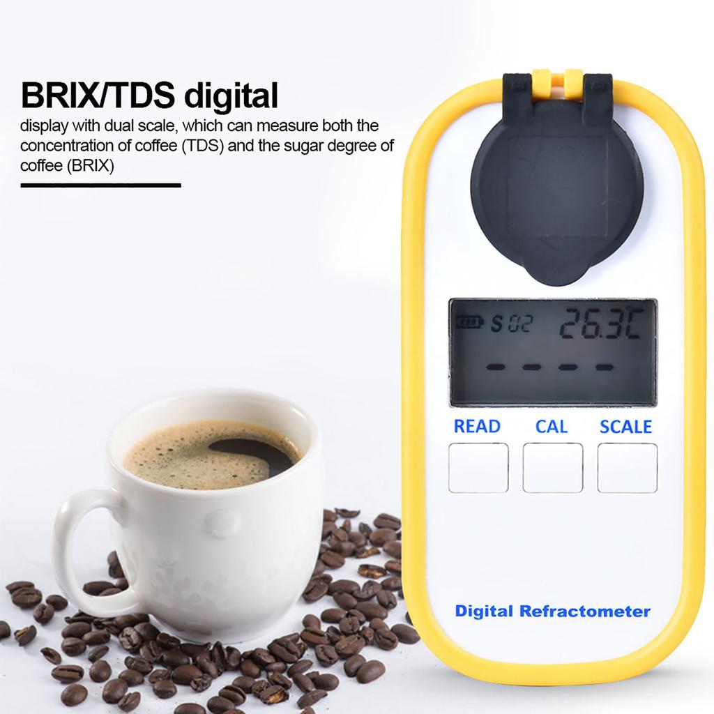 DR701 Digital Display Coffee Concentration Meter Sugar Tester Brix   TDS Measuring Tool