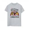 Netflix Womens/Ladies Stranger Things Hellfire Christmas Cotton Boyfriend T-Shirt