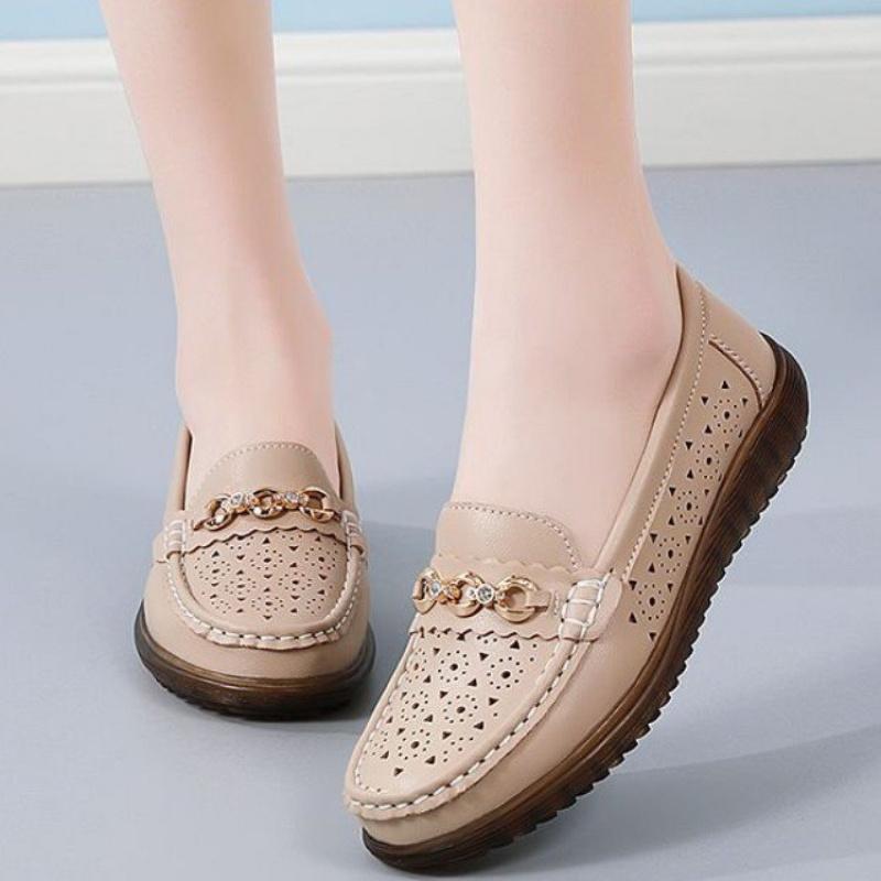 2025 Summer Breathable Non-Slip Low-Cut Shoes Flat Slip-On Loafers Women Fashion Versatile Casual Sneakers