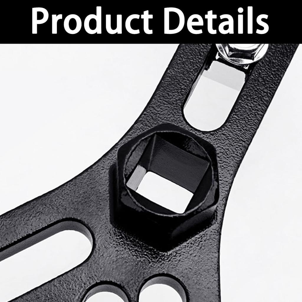Car Fuel Pump Removal Tool, Adjustable Fuel Lid Tank Cover Collar Ring Spanner, Auto Fuel Pump Lock Ring Removal And Retall Tool, Universal 4.5" To