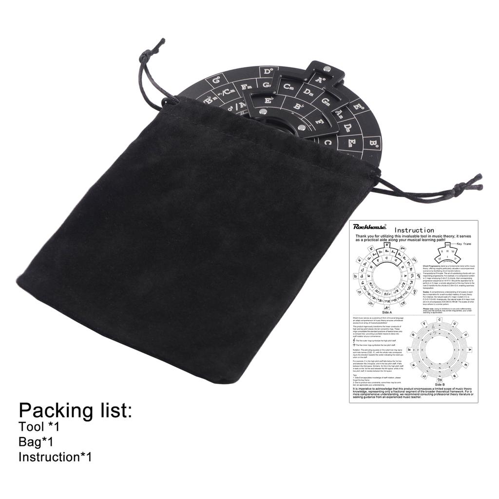 Круг квинт, алюминиевый сплав, инструмент для мелодии, инструмент для обучения теории музыки, таблица аккордов, инструмент для обучения кругу пятой степени