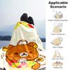 1pc Blanket Rilakkuma1 Print Design, Lightweight Blanket for Sofa, Bed- Soft &Warm, Gift for All Seasons like Christmas, Halloween