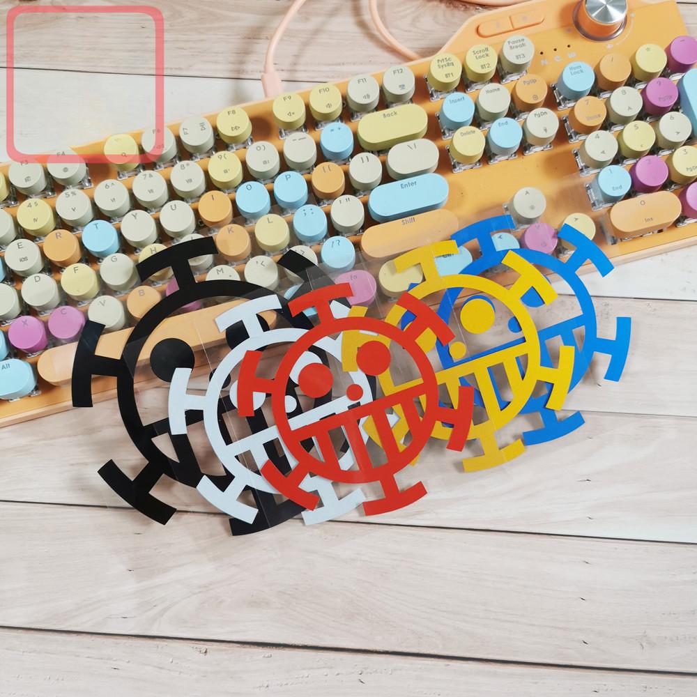 Car Stickers Trafalgar Law Pirates Laser Refletive Decoration For Fuel Tank Cap Bumper Trunk Window Motorcycle Tablet Phone C40