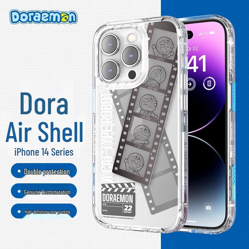 ROCK Doraemon iPhone 14 Pro Max Clear Protective Case