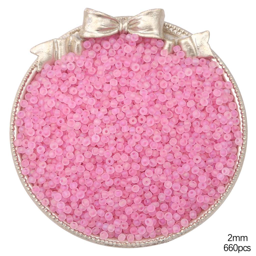 Высококачественные матовые стеклянные бусины-бисер разных цветов для изготовления украшений своими руками