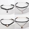 1 шт. Ожерелье Винтажная Тесьма Модный Геометрический Кулон Готический Чокер Ювелирные Изделия Ошейник Цепь