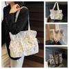 Korean Style Floral Tote Bag Sweet Drawstring Shoulder Bag Harajuku Aesthetic Handbag Outdoor