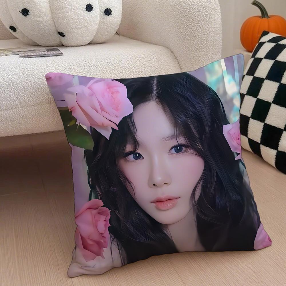 singer powerful TTaeyeon Cushion Cover Throw Pillow Cover Hidden Button Durable Polyester Chair Cushion