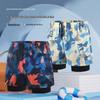 Men's Quick-Drying Double-Layer Printed Swim Trunks - Large, Loose Fit, Anti-Embarrassment, Professional Swimsuit
