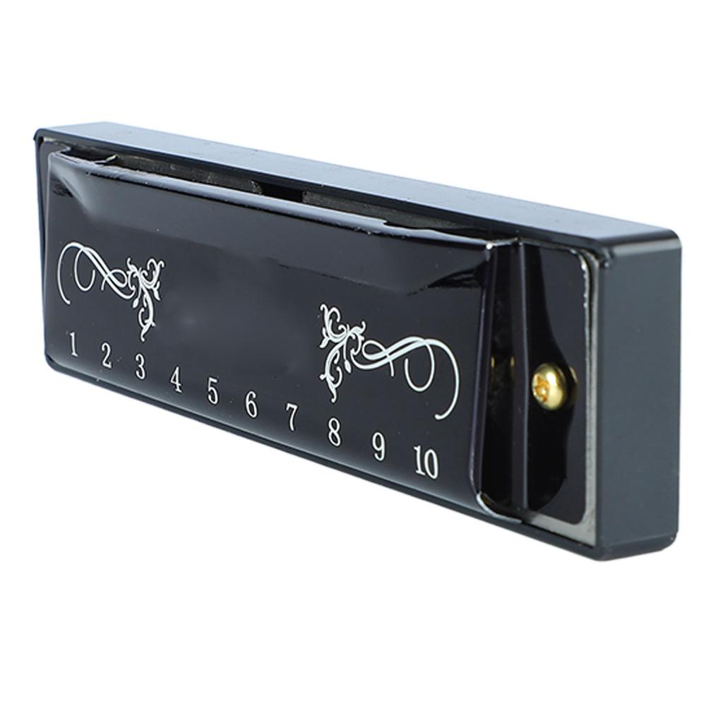 Губная гармошка 10 отверстий 20 тонов тональность C профессиональная стандартная губная гармошка с футляром для детей и начинающих