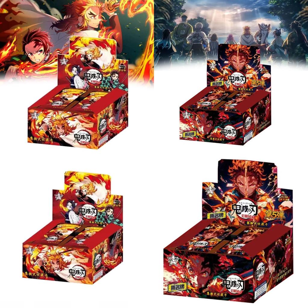 Набор карточек Kimetsu no Yaiba (Клинок, рассекающий демонов) с интерактивной игрой для детей и подростков