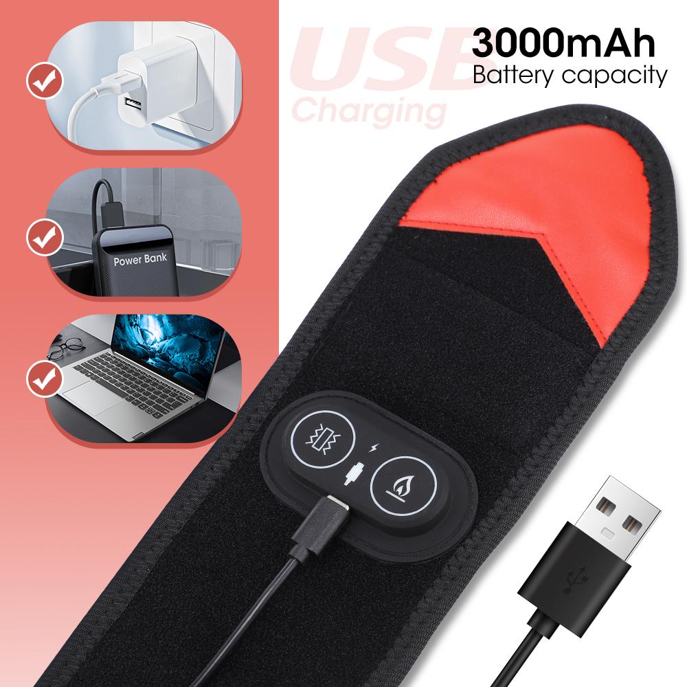 3 Levels Vibration Hand Massager Belt Red Light Therapy Wrist Protector LED Infrared Heating Pad Knee Neck Hand Warmer Wrap