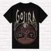 2025 Share Футболка Gojira Black Футболка World Tree Тяжелая музыка Футболки Топы Унисекс Хлопок Короткий рукав Уличный стиль