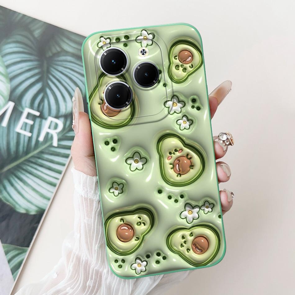 Чехол для Infinix Hot 40 Pro Hot 40 40i 40Pro Hot40 Hot40i Милый Мультяшный Панда Кролик Мягкий Силиконовый Ударопрочный Чехол для Телефона