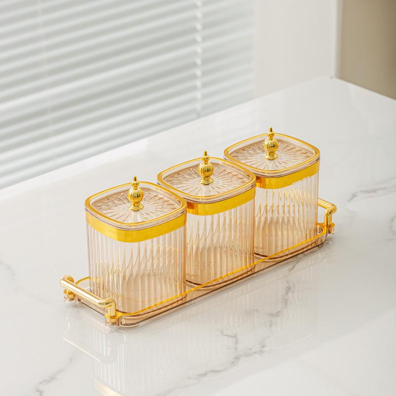 Элегантный набор для хранения приправ: Солонка и баночки для специй