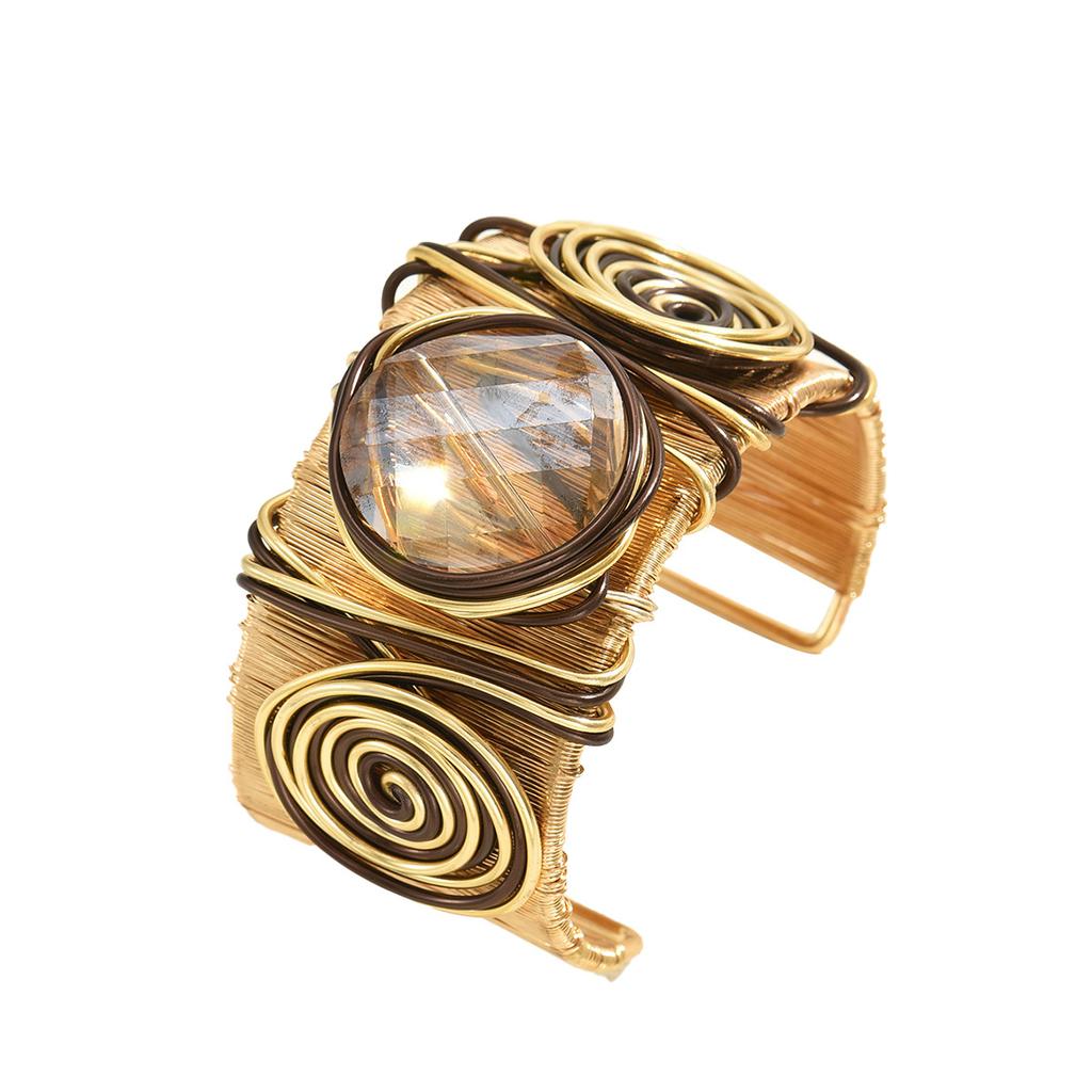 Niche Light Luxury Women's Bracelet Personalized Thread Inlaid Gemstone Design Versatile Bracelet Jewelry