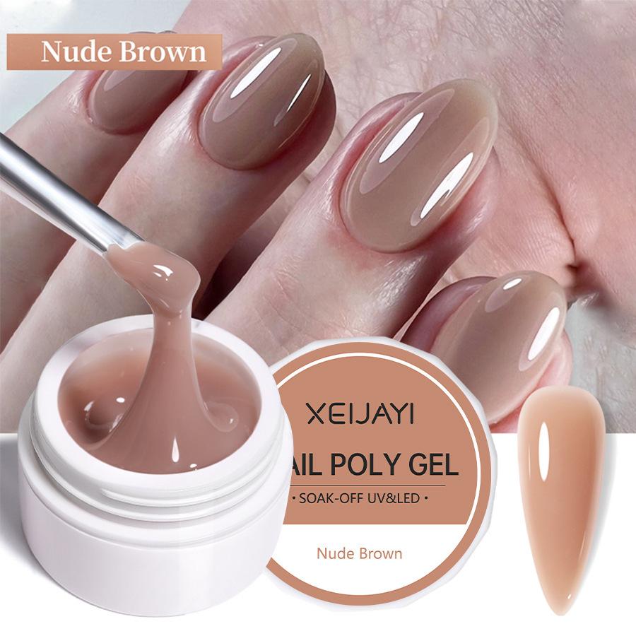 УФ/светодиодный гель для наращивания ногтей, кристаллический фототерапевтический гель для моделирования, быстросохнущий твердый гель, инструмент для самостоятельного создания дизайна ногтей в салоне
