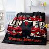 Manchester Customize Your Name Blanket Lightweight Customizable Blanket Warmthful Decor Perfect for Bedding Office Chair Sofa Couch for All Occasions